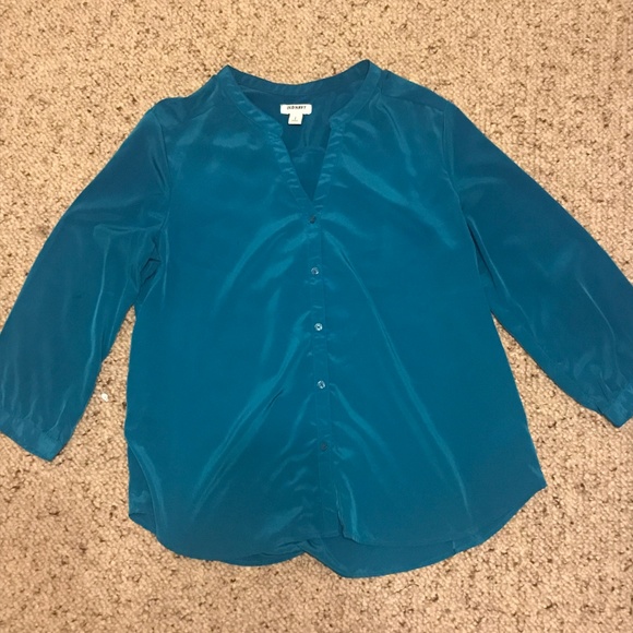 Old Navy Tops - OLD NAVY Turquoise Modern Blouse